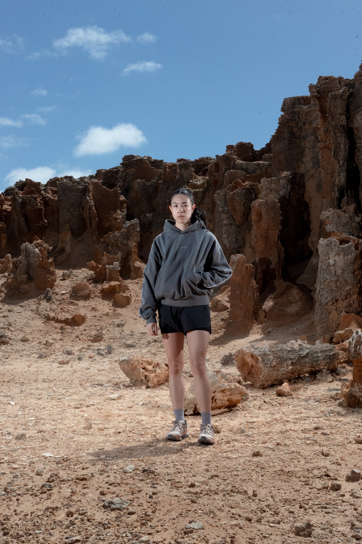 Sweat à capuche nuage